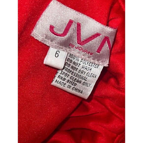 NWT JVN PROM COLLECTION Gorgeous Red Dress Size 6 Retail $599 - Picture 12 of 13